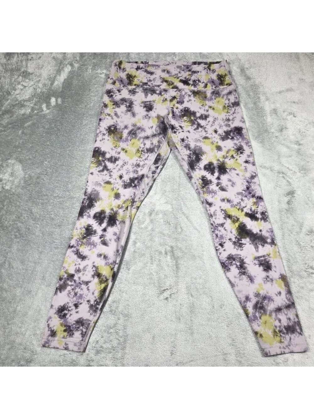 Lululemon Align High Rise Pant Size 14 Gray Purple Tie Dye Nulu 28"LW5DM9S